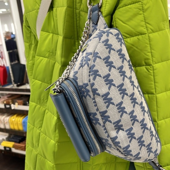 MICHAEL KORS
Maisie Large Logo 2-in-1 Sling Waist Fanny Pack Crossbody 
Denim - Picture 6 of 16